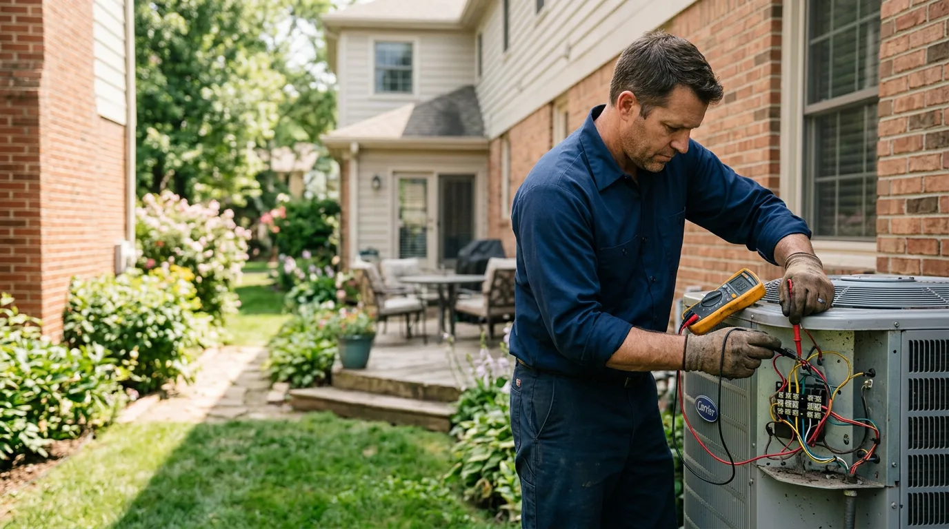 HVAC technician working near Williamstown, WV